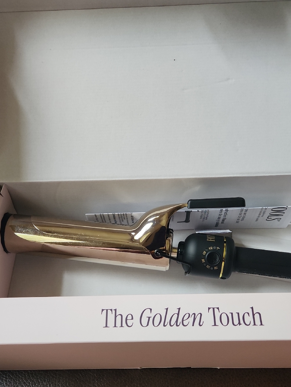 Golden Curl 1.25" Curling Iron - Gold